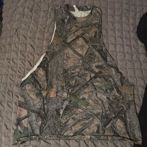 Vital apparel woodland camo cut off tank top